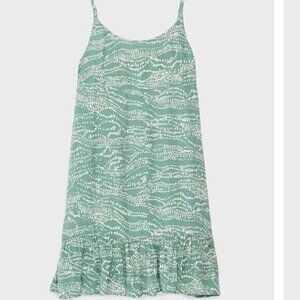 -‎ URBAN OUTFITTERS Beach Ruffle Mini Dress in Mint Green- Women's Size M